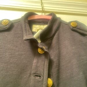 Women’s Black  Military-Style Coat